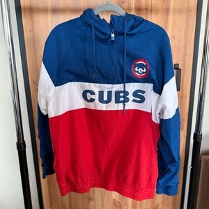 Chicago Cubs New Era 2022 Colorblock Pullover Windbreaker Jacket Men’s Large